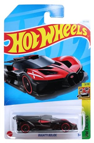 Hot Wheels - Bugatti Bolide - HW Exotics 3/10 - HTF08 - Short Card - Supersportwagen - rot schwarz - Mattel 2024 – 1:64