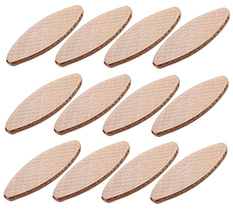 Angoily 100pcs Tenon Machine Joiner Biscuits Wood Biscuit Joiner Tool for Woodworking Board Jointing and Carpentry Craft Supplies