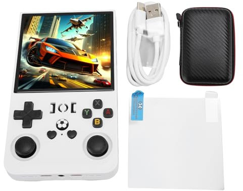 Console de Jeu Portable, écran IPS 4 Pouces à 18000+ Jeux, Puce Puissante, Petite Carte Mémoire, Longue Durée de Vie de la Batterie, Rétro, Stockage de Musique Vidéo Vidéo (128GB)