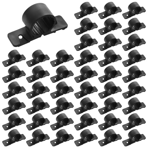 50 Pack 1/2 Inch Pipe Clamps Pex Clamp Heavy-Duty Bulk Pipe Supports Suspension Clamp Pex Clamps for Pex, Copper, CPVC (1/2inch)