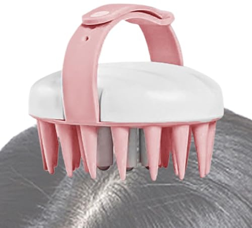 Hogvinnatil Masajeador de cuero cabelludo con cepillo para champú, cuero cabelludo para cepillos de masaje de champú - Exfoliante de cabello para el cabello - Herramienta de masaje para exfoliador de