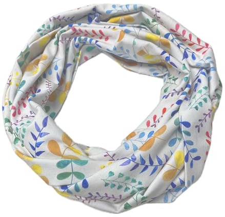Landhuis Handmade - Loop mit Zweigmuster – farbenfroh & dezent | Baumwoll-Jersey