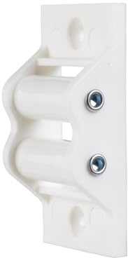 IdeaGenesis Packung mit 2 Riemenscheiben aus PVC mit Nylonrollen in Weiß, für Rollläden, Gurtführung für 22 mm Gurtbänder für Standard Maxi Jalousien (PVC, Band 22 mm)