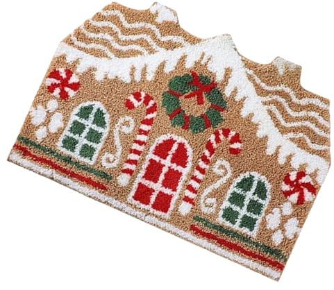 Rrlihjgu Juldörrmatta, dörrmatta, dörrmatta för huvuddörr, inomhusmatta, kryddmatta, dörrmatta för sovrum, golv, dusch, vardagsrum, , badrum,