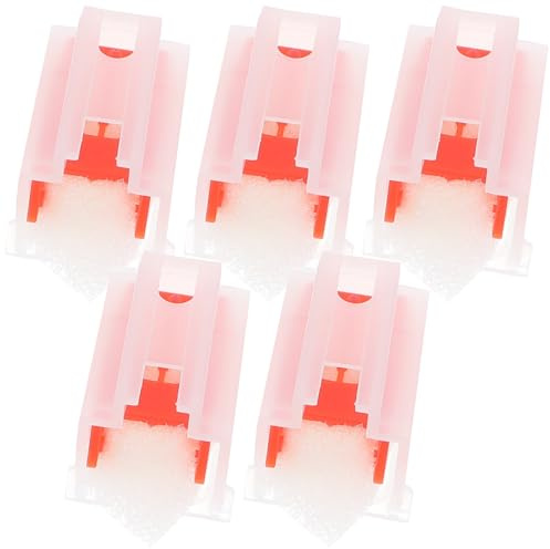 HANABASS Aguja para Tocadiscos de Plástico Rojo Aguja Precisa y Fácil de Instalar 5 Piezas para Reproductores de Vinilo y Giradiscos
