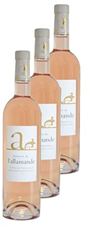 Lot 3x Vin rosé A - AOP - Provence - Bouteille 750ml