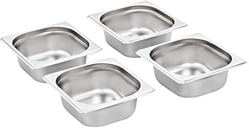 Generico Contenitori Gastronorm 12 pz GN 1/6 65 mm in Acciaio Inox,Cucina e Pranzo,Accessori Strumenti Cucina,Accessori per scaldavivande a Vapore,Vaschette per scaldavivande a vapore-50906