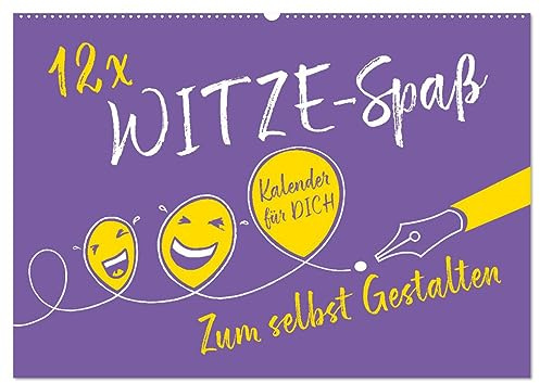 12 x WITZE-Spaß - Bastelkalender (Wandkalender 2026 DIN A2 quer), CALVENDO Monatskalender: Ein Kalender, der über das ganze Jahr für Heiterkeit sorgt. (CALVENDO Hobbys)