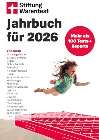 Stiftung Warentest Jahrbuch 2026: Mehr als 100 Tests + Reports