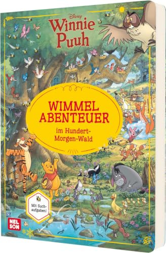 Disney Winnie Puuh: Wimmelabenteuer im Hundert-Morgen-Wald: Mit Suchaufgaben! | Wimmelbuch ab 3 Jahren mit allen Jahreszeiten zum Suchen und Entdecken