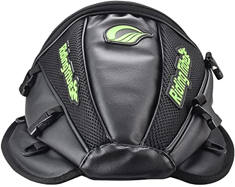 KATUR Motorcycle Backseat Tank Bag Multifunctional Waterproof PU Leather Storage Saddle Bag Motorbike Rear Seat Super Light Tail Accessories Bags -Black