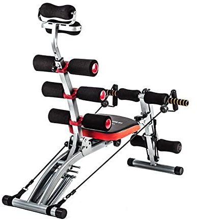 TechFit Multifunktionsbank bauchtrainer für zuhause - Revolutionäre 6-in-1 Sport geräte, ideal zum Straffen und Trainieren der Bauchmuskeln, der Taille, des Rückens, der Schultern und der Beine