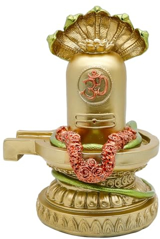 alikiki Hindu-Gott Shiva Lingam Statue – Indien Home Temple Mandir Murti Lord Idol Indian Temple Pooja Item Puja Religious Sculpture Diwali Gifts