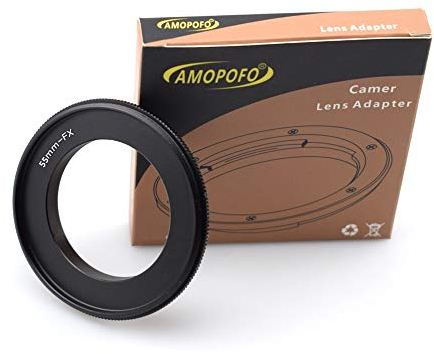 55mm-FX Macro Shoot Ring,55mm to FX Reverse Adapter Ring,Compatible with for Fuji film FX Camera X-A5 X-A20 X-A10 X-A3 X-A2 X-A1 X-T2 X-E3 X-E2S X-E2 X-E1 X-T100 X-M1 X-Pro1 X-Pro2,Macro Shoot.