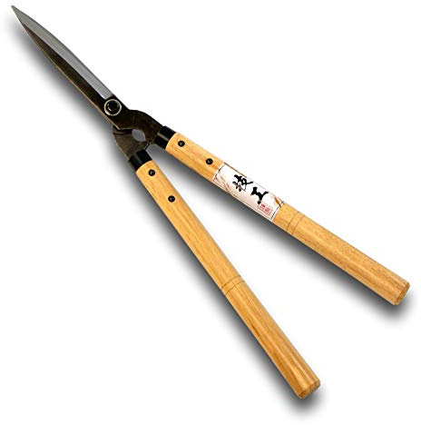 KAKURI Petite taille japonaise de 50,8 cm, mini coupe-haie professionnelle pour tailler les buissons et les bordures, taille compacte et robuste, fabriquée au Japon