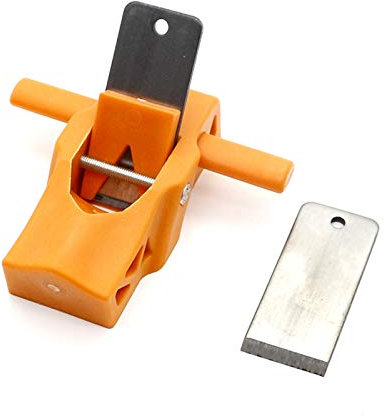 Kleine Holzbearbeitungshobel, Mini-Handhobel, kleine Handhobel, Holzhobel, Schreiner, Holzwerkzeuge, perfekt für Holzbearbeitung, Trimmen, Holzhobeln, Rillen, Trimmen DIY,Holzfräse,Orange