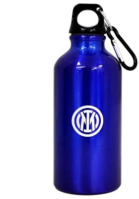 Inter Borraccia logo nuovo blu con moschettone in alluminio PRODOTTO UFFICIALE F.C. nazionale
