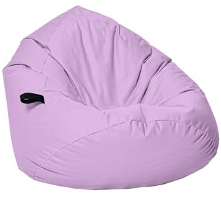 Momiralland Sitzsack Tropfenform Kastanie - für Kinder & Erwachsene – Indoor wie Outdoor da er Wasserfest ist– füllung EPS Perlen. (Flieder, XXL - Durchmesser 88 cm für Erwachsene)