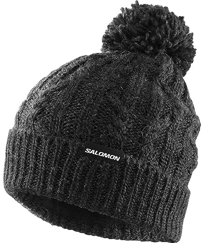 Salomon Ivy, Berretto Sci Snowboard Corsa Escursionismo da Donna, Stile Femminile, Calore Accogliente, e Adatto per L'Inverno Intero, Nero, Taglia Unica