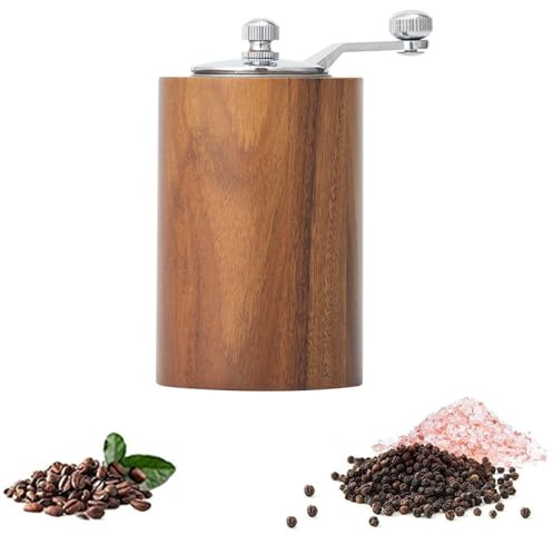 YGMXZL Salz- und Pfeffermühle,Pfeffermühle mit Kurbel,Nachfüllbare Manuelle Salzstreuer,Gewürzwerkzeuge für Meersalz,Pfeffer,Kräuter (L)