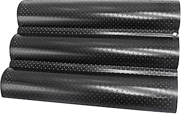 LIFKOME Wellenförmige Baguette Backform Backblech Für Französisches Brot Robustes Küchenwerkzeug Für Zuhause Und Bäckerei Schwarz Mittel