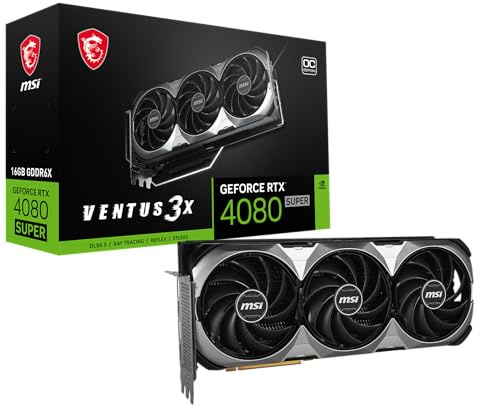 MSI Carte Graphique GeForce RTX 4080 Super Ventus 3X OC 16GB GDDR6X