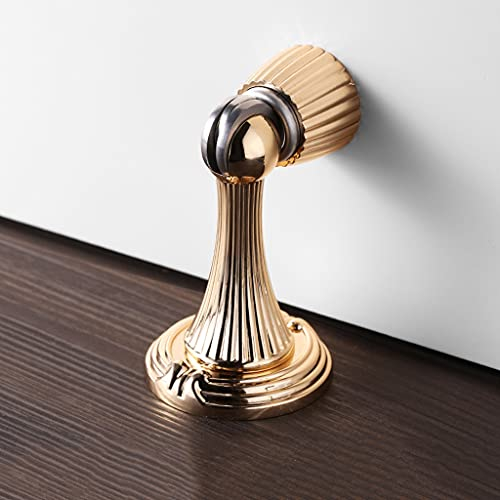 Soporte de tope de puerta, ajuste de suelo con tornillos for el hogar, dormitorio, inodoro, Hardware (Color : Grey)
