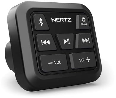 Hertz HMR BT – Récepteur Bluetooth Audio imperméable – Module Compact IPX6 pour Streaming sans Fil sur Bateaux, Motos et véhicules Tout-Terrain