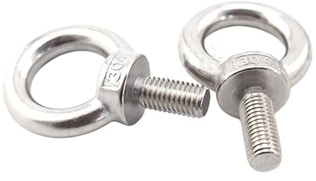 10Pcs M3 M4 M5 M6 M8 M10 M12 Ringschraube 304 Edelstahl Marine Hebeöse Schrauben Ring Schleife loch for Kabel Seil Ringschraube (Size : 10PCS, Color : M3)