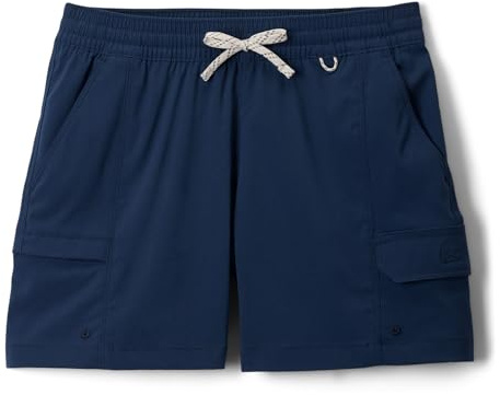 Columbia Youth Girls Tech Trail Utility Short, Hiking Shorts, Collegiate Navy, M