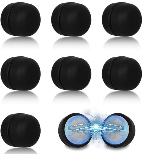8 Pcs Hijab Magnets, Magnetic Hijab Pins Black, No Snag Hijab Magnets Pinless Broches Pins, Multi-Purpose Magnetic Scarf Clasps for Women Men Clothing Clothes Scarf Pins