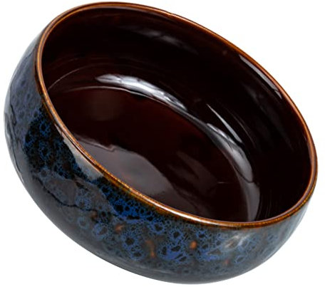 Grande vaso per piante grasse in ceramica bianca per bonsai con finitura smaltata, design rotondo poco profondo, per decorazione da giardino e espositore per fiori