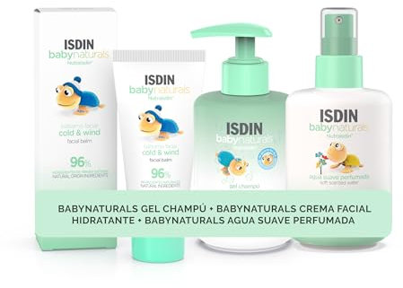 Pack de Babynaturals Gel Champú 200 ml + Babynaturals Crema Facial Hidratante 50 ml + Babynaturals Agua Suave Perfumada 200 ml, 20% de descuento en el pack