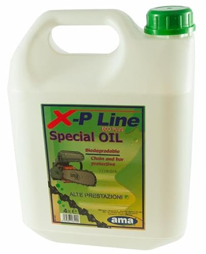 Ama Aceite protector XP-LINE Eco-Plus para cadena de motosierra, 4 l, vegetal, biodegradable, uso forestal, fabricado en Italia