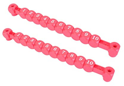Hemobllo 2stücke Teiliges Multifunktionales Kunststoff-tischfußball-zählgerät Rot Scoring Marker Für Präzise Punktestände Beim Tischfußball Installieren Und Ergonomisch Gestaltet