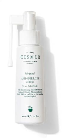 Cosmed Anti-Hair Loss Serum – Anti-håravfall och hårväxtsserum med koffein, Procapil, Capilectine, Ginkgo Biloba, hibiskus & Biotin – sulfatfri, saltfri – för kvinnor och män – 100 ml