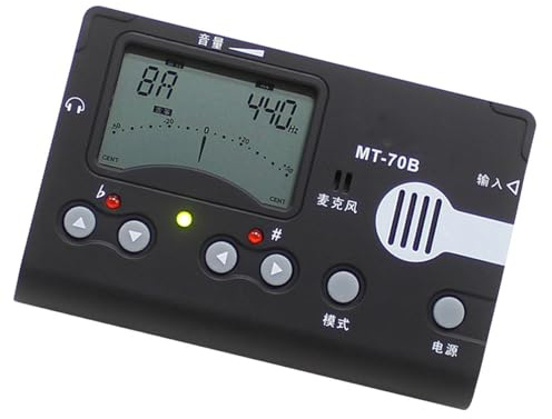 Milisten Guzheng-stimmgerät Mit Integriertem Mikrofon Und Aufnahmekabel Guzheng-tongenerator Und Musikmetronom Guzheng-zubehör Mit Extragroßem Lcd-display Aus Hochwertigem Und Robustem Kuns