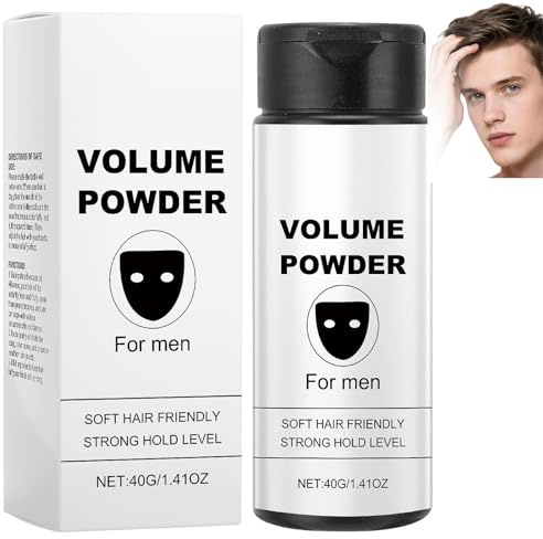 Volume Powder for Men,Texture Powder,Hair Styling Powder, Instantly Adds Volume & Matte Texture, Long-lasting Hold, Easy to Apply with No Oil or Greasy Residue for Natural Look
