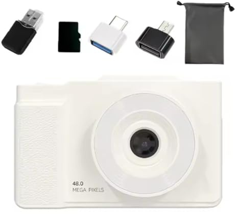 Oiqippnbv Fotocamera Digitale con Scheda di Memoria, Fotocamera A Scheda con Scheda di Memoria, Fotocamera Flip-Up