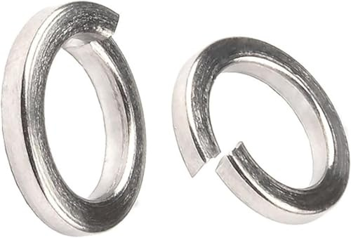 Rondelles élastiques, Rondelle de blocage fendue élastique en acier inoxydable Joint fendu(304 Stainless Steel,M2.5 (100pcs))