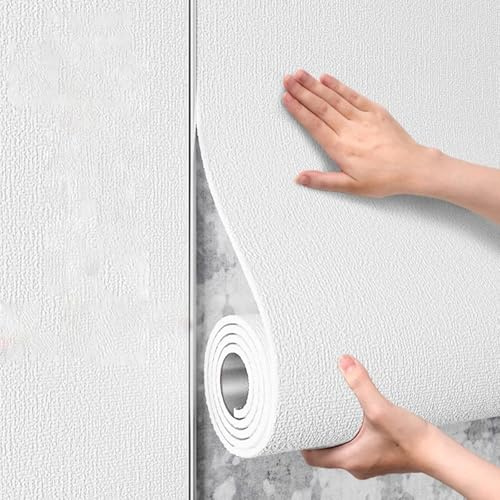 NEPHRA Papier peint adhesif mural auto-adhésif imperméable, Isolation thermique et phonique, Mousse XPE 5 mm, Pour plafonds cuisine chambre salon(50cm x 90m)