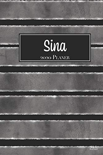 Sina 2020 Planer: A5 Minimalistischer Kalender Terminplaner Jahreskalender Terminkalender Taschenkalender mit Wochenübersicht