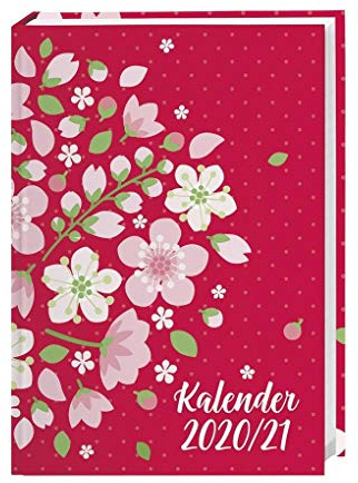 Floral 17-Monats-Kalenderbuch A5 - Taschenkalender 2021 mit Wochenkalendarium - gebunden mit flexiblem Einband - Format 15,2 x 21,5 cm: 17 Monate. Von August 2020 bis Dezember 2021