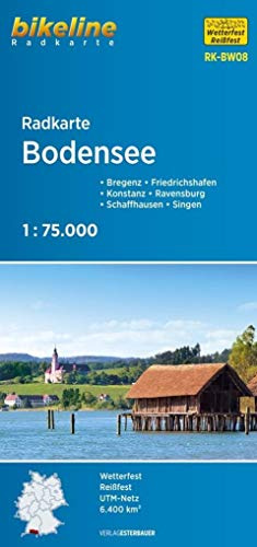Radkarte Bodensee (RK-BW08): Bregenz – Friedrichshafen – Konstanz – Ravensburg – Schaffhausen – Singen (Bikeline Radkarte)