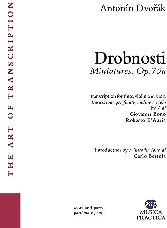 Drobnosti. Miniatures, Op.75a. Per flauto, violino e viola. Partitura