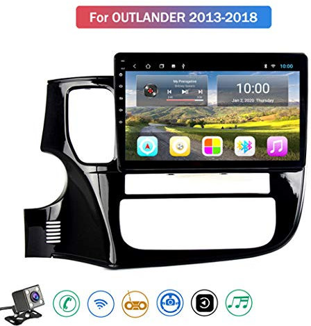Android 8.1 10.1 Pollici GPS Navigazione Sistemi Multimediali per Mitsubishi Outlander 3 2013-2018 con Car Multimedia FM AM Radio, WiFi Tethering Internet/Audio Stereo,4g+WiFi: 1+16gb