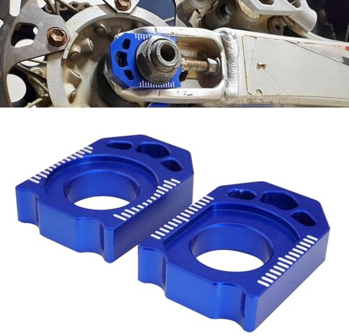 JFG RACING Bloques Trasero Moto Ajustador de Cadena CNC Aluminio para YZ125 YZ250 YZ250F YZ450F YZ125X YZ250X YZ450FX YZ250FX WR250F WR450F WR250R WR250X