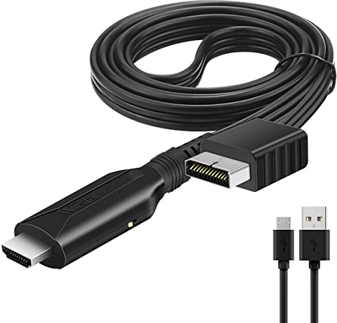 HDSUNWSTD Câble HDMI pour PS2 et PS1, PS1/PS2 vers adaptateur HDMI avec sortie de signal RVB véritable