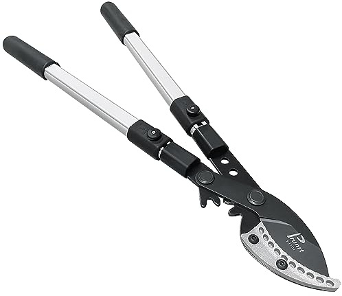 Prunrt 26-41 Inch Extendable Anvil Loppers, Sync Drive Leverage Tree Trimmers, Telescopic Pruners Heavy Duty, 2 Inch Cutting Capacity