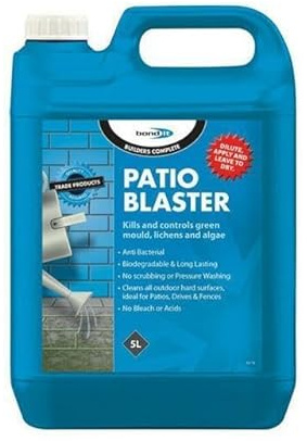 Bond-it PATIO BLASTER Garden Cleaner Drive Path Concrete Stone Paving Kills And Controls Green Mould (5L)